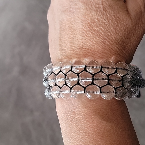 Clear Quartz Bead Bracelet - Picture 4 of 4
